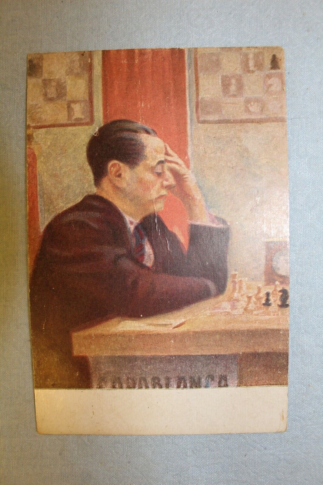 10711.3 Chess Postcards 1936. Ryumin, Botvinnik, Capablanca by V.  Mikhailov
