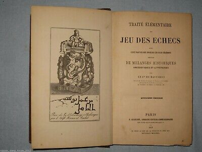 10789.Antique chess book: Traite elementaire du jeu des echecs. Paris. 1863