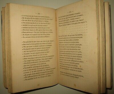 10808.Antique Franch Book: Alphonse de Lamartine. La chute d’un ange. 1858