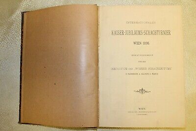 10820.Antique German Chess Book: Kaiser-Jubilaums-Schachturnier. 1898