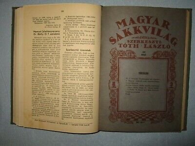10826.Antique Hungarian Chess Magazine «Magyar sakkvilag». Individual issues 1936- 49