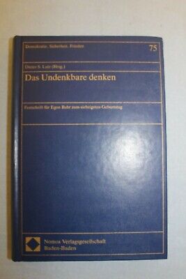 10938.Arbatov’s Library. Signed by Author. Das Undenkbare denken. Lutz.1992