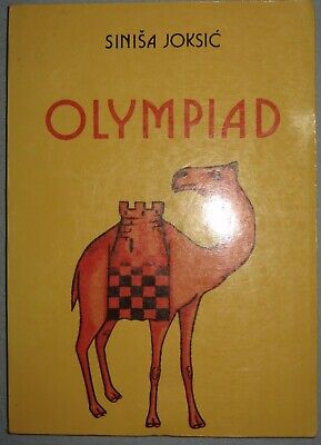 10973.Bosnian Chess Book signed by author: Sinisa Joksic. Olympiad. Dubai, 1986