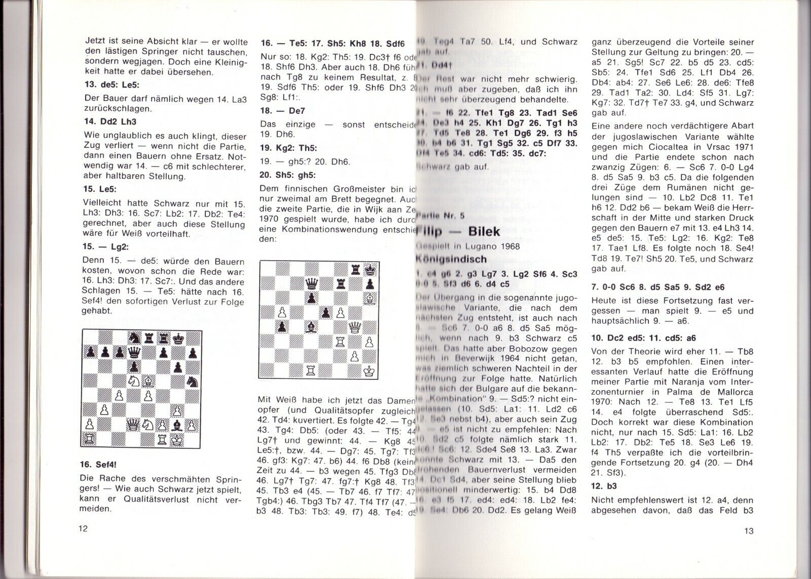 11007.Chess Book in German signed by Filip. 1983. Baturinsky-Karpov library