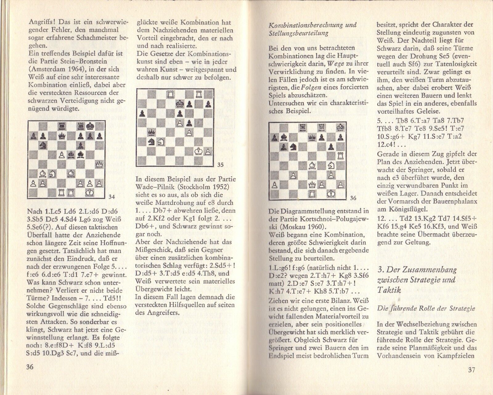 11029.Chess Book signed Suetin to Polugaevsky.Schachlehrbuch Fur fortgeschrittene.1973