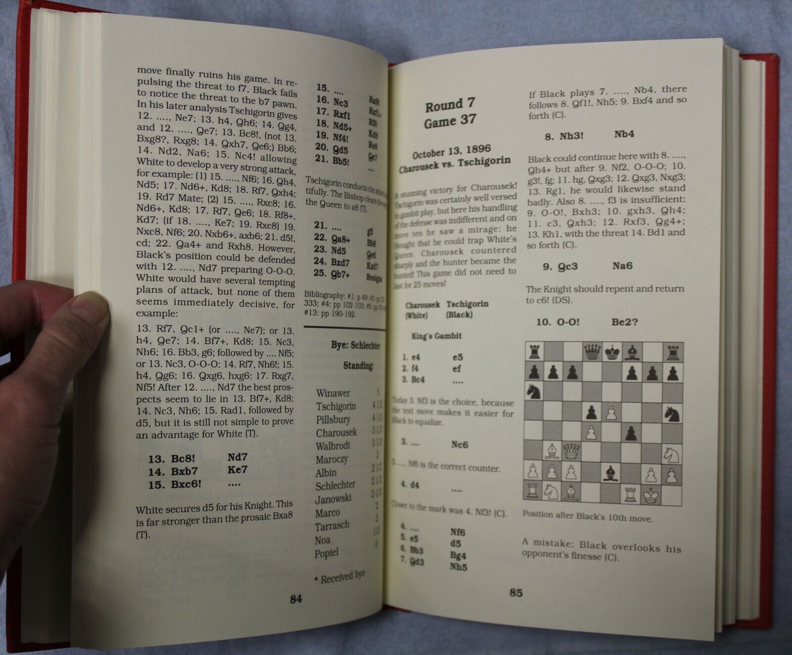 11059.Chess book: Budapest International Chess Tournament in Hungary 1896,Yorklyn,1994