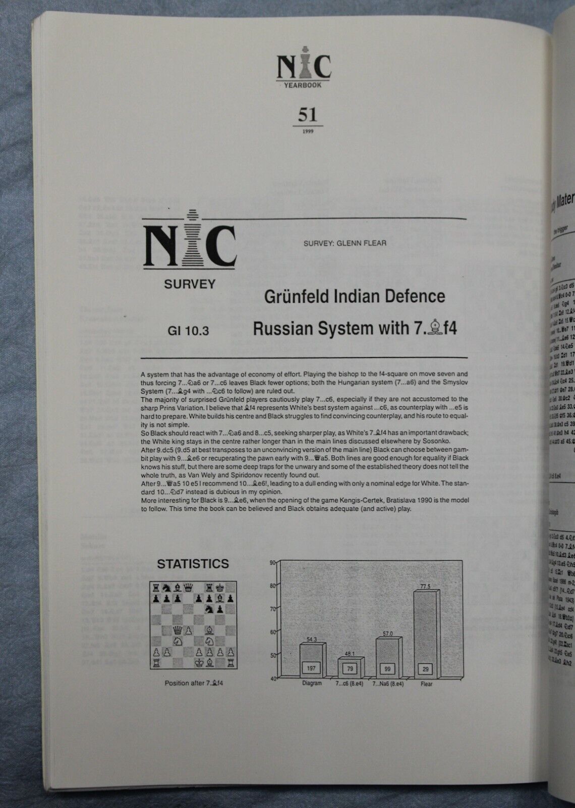 11074.Chess Book: Grunfeld Defence, Annotated games, Chess Informant&NIC Yearbook, 199