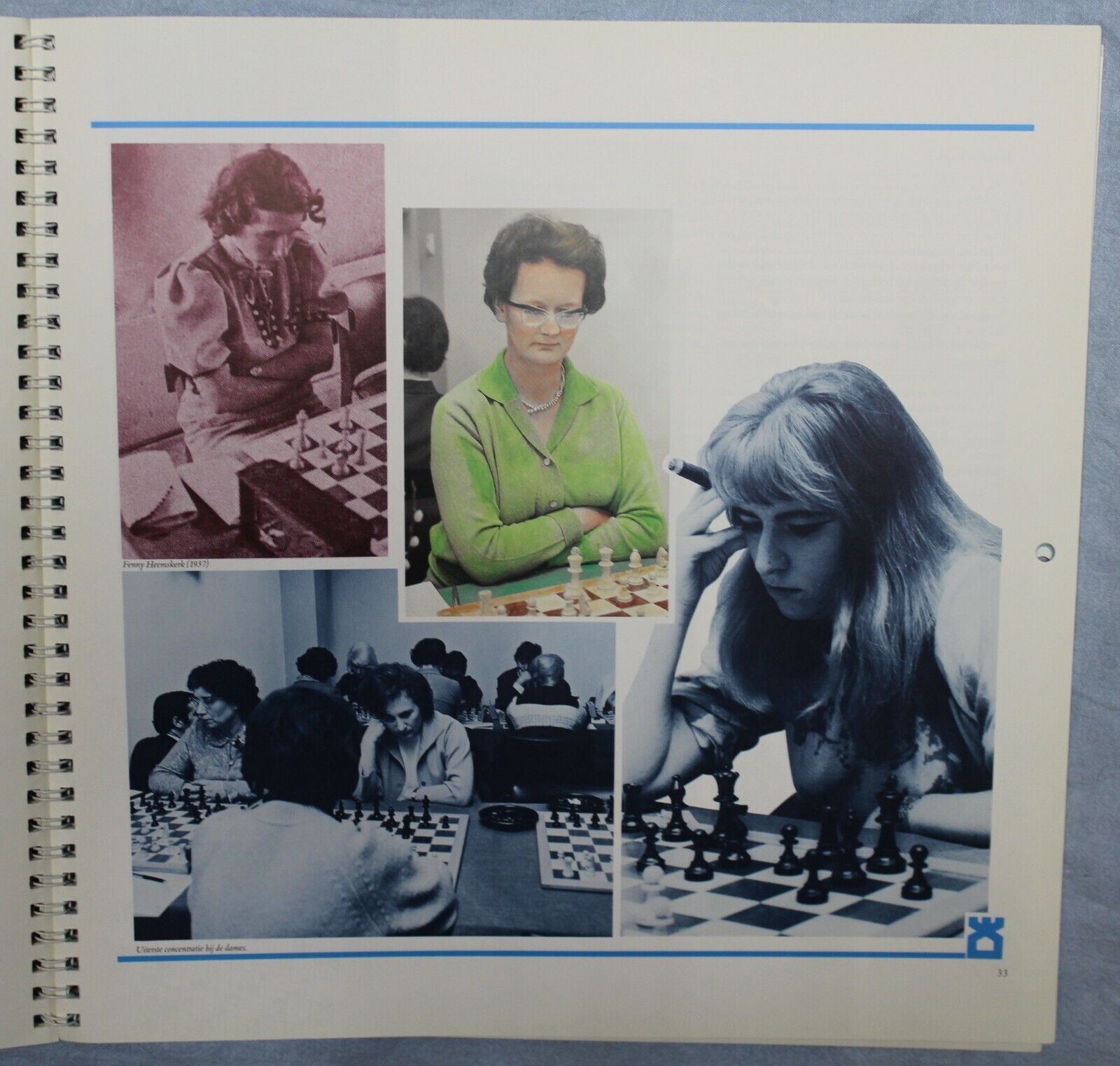 11079.Chess Book: Huge Format, Photo&Calendar 50 Jaar Hoogovens Schaaktoernooi 1988