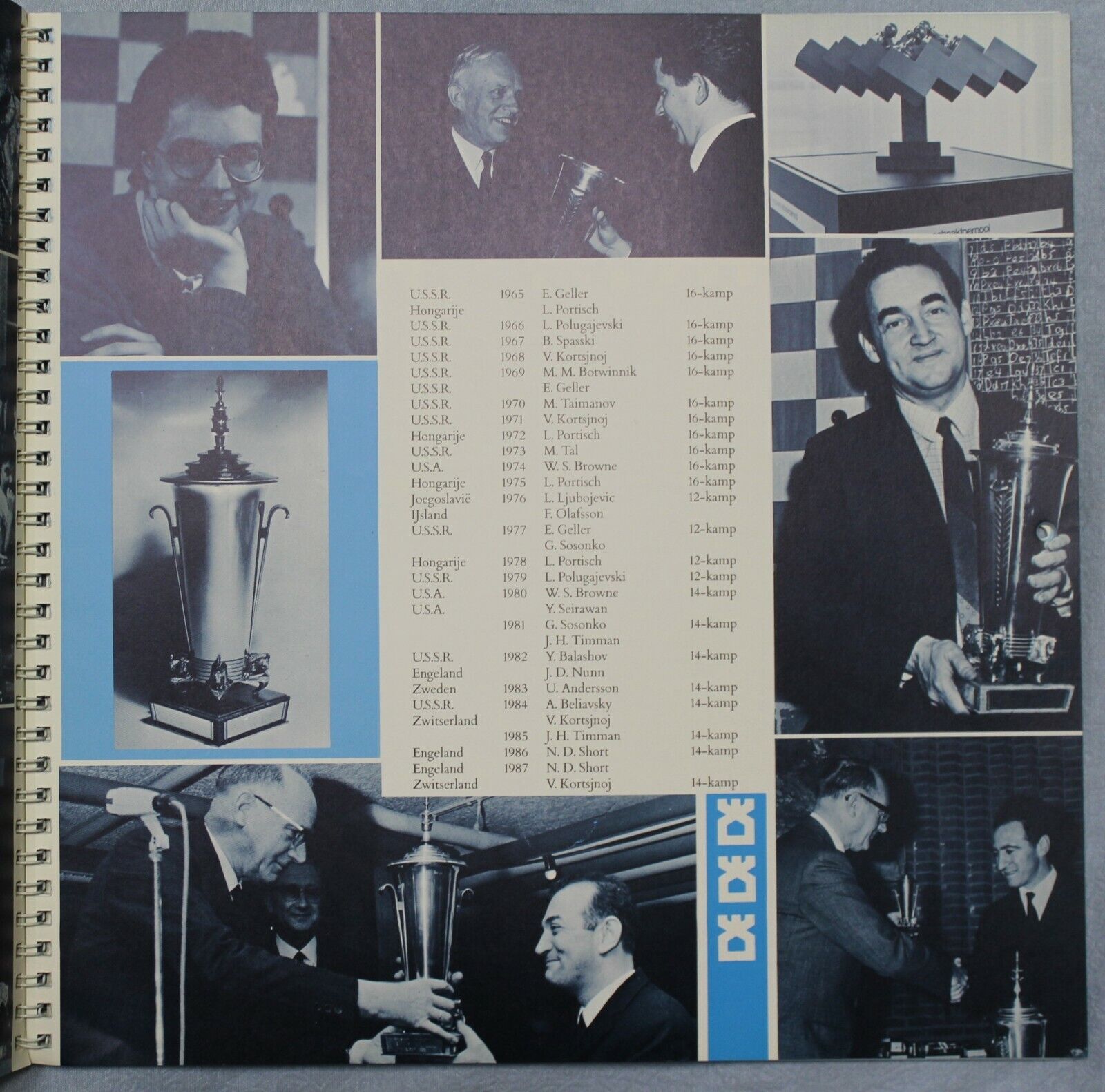 11079.Chess Book: Huge Format, Photo&Calendar 50 Jaar Hoogovens Schaaktoernooi 1988