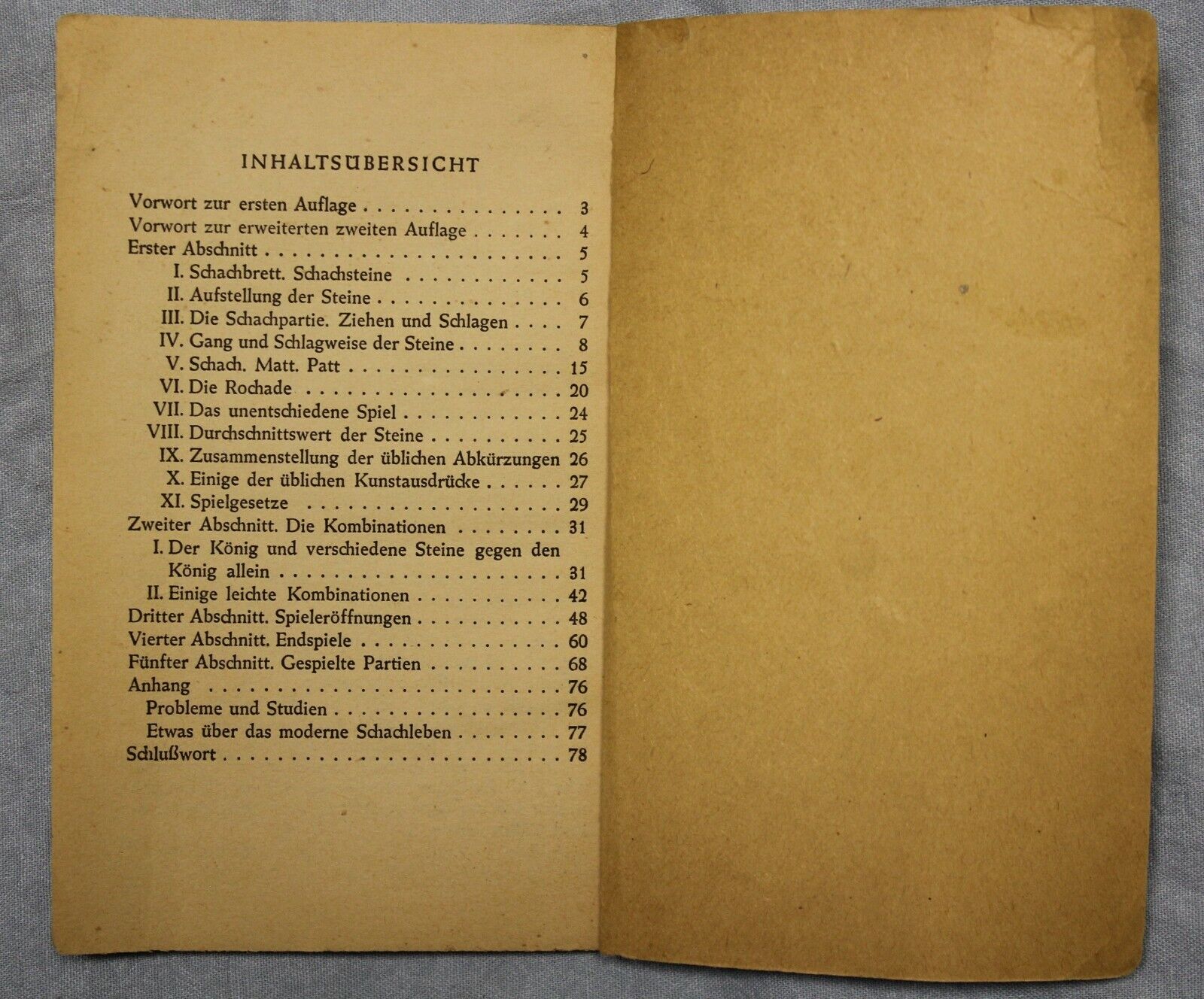 11110.Chess Book: Schach, Brief introduction to its rules and subtleties, Mieses, 1933
