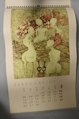 11141.Chess Calendar in surrealistic style 2007 illustrated by Lina Kusaite