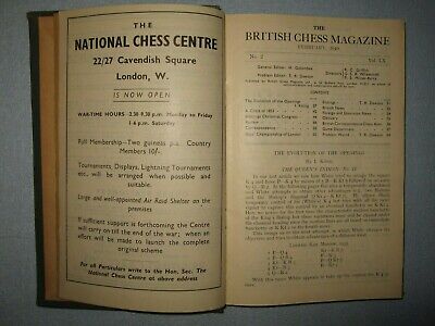 11164.Chess Magazine «The British Chess Magazine». Individual issues.1940, 1943, 1944