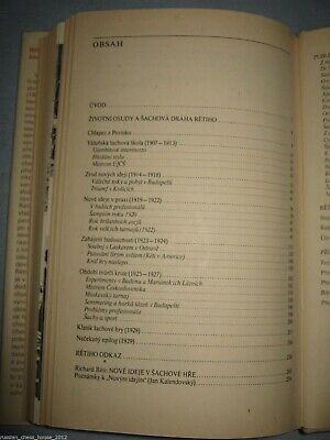 11261.Czech Chess Book: Jan Kalendovsky. Richard Reti. Sachovy myslitel. Praha. 1989