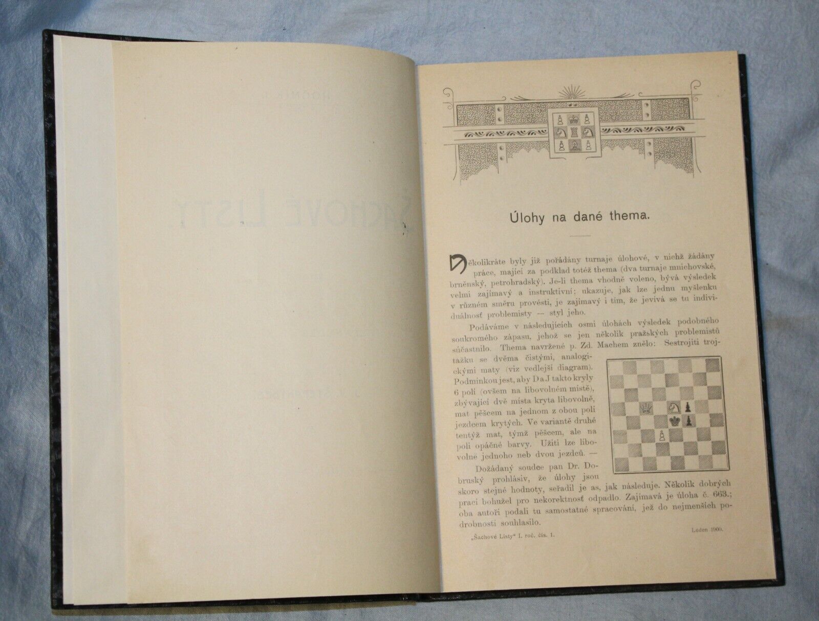 11264.Czech chess magazine:Sachove Listy. All issues.1900-1902.Baturinsky–Karpov lib.