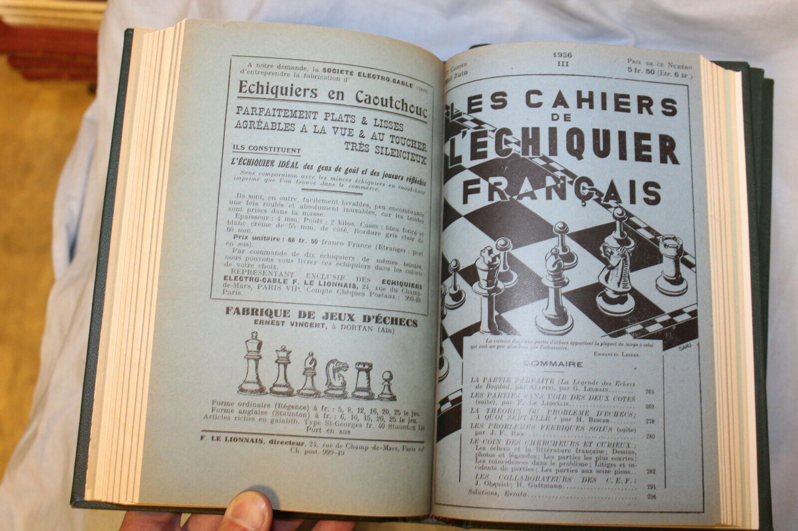 11298.French Chess Monographs Collection: l'Échiquier Français 1925-37 all issues ever