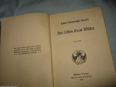 11308.German Book: Robert Harborough Sherard. Das Leben Oscar Wildes. Leipzig. 1908