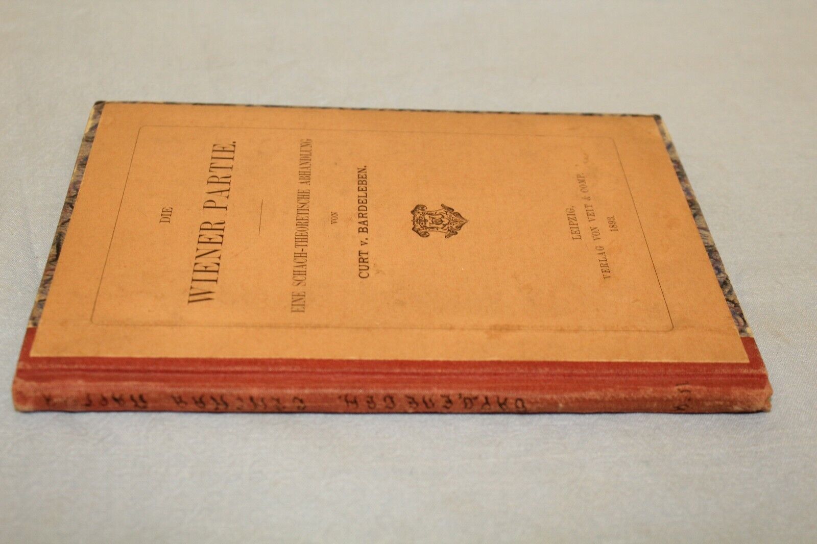 11311.German Chess Book: Die Wiener Partie Eine Schach-Theoretische.1893