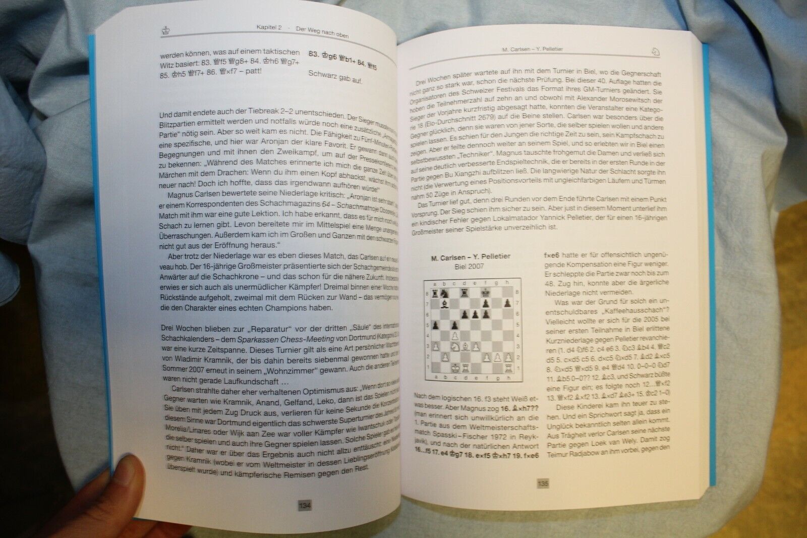 11313.German Chess Book: Michaltschischin: Kämpfen und Siegen mit Magnus Carlsen