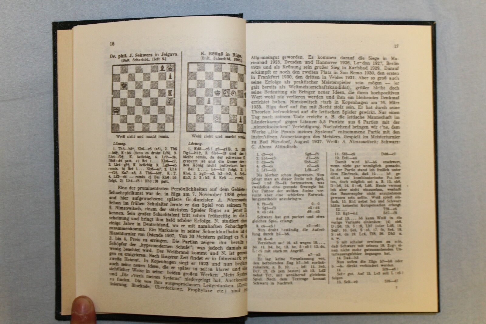 11314.German Chess Book: Schachmeisterturnier zu Kemeri in Lettland 1937