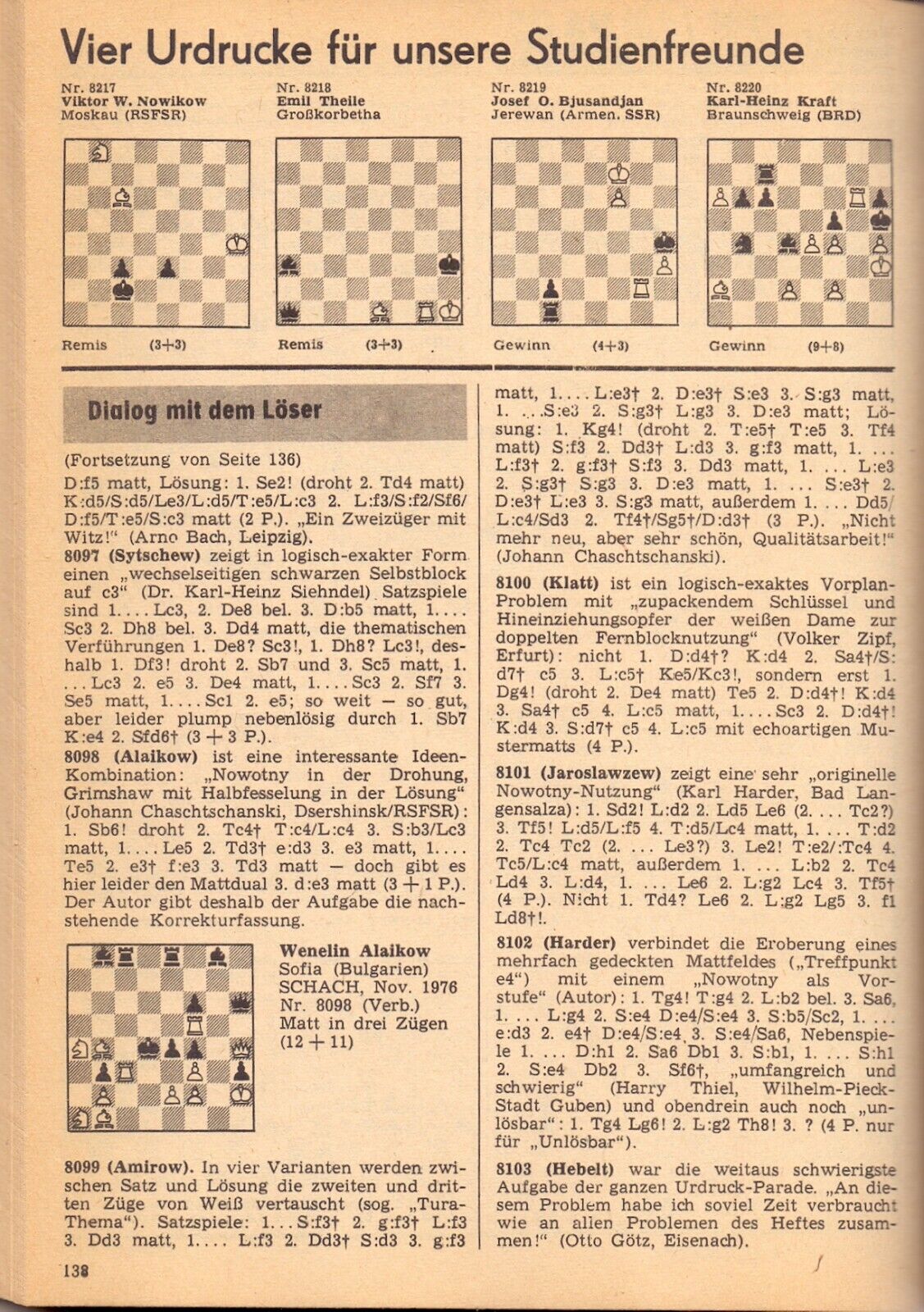 11319.German chess magazine «Schach». Annual sets 1977 and 1983