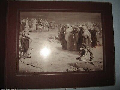 11329.Golgotha. Antique album with 6 Illustrations of the Old and New Testaments