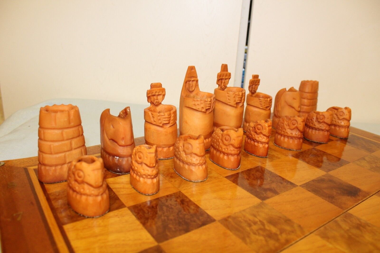 11333.Handmade Large Russian Vintage Chess Set