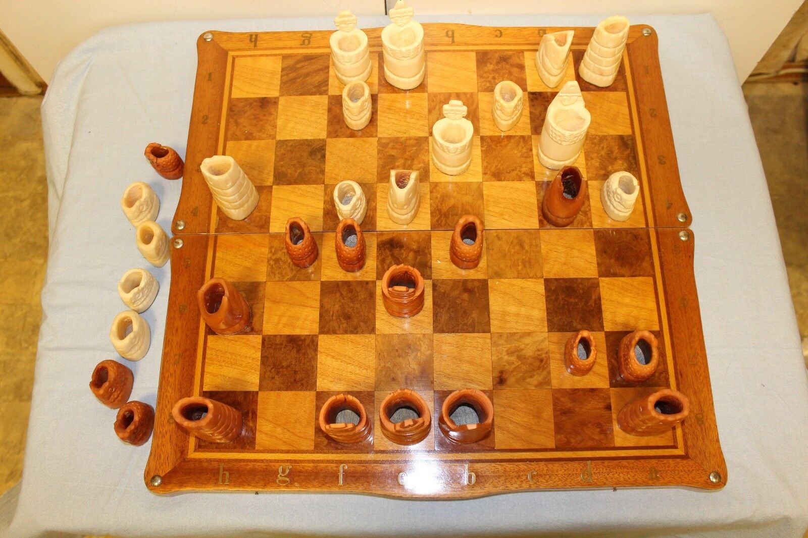 11333.Handmade Large Russian Vintage Chess Set