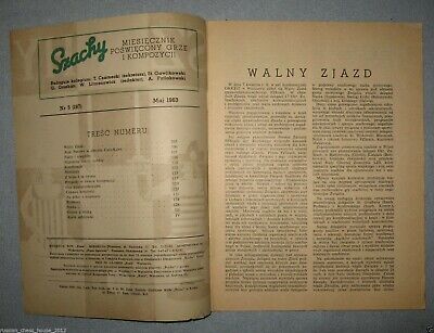 11402.Polish Chess Magazine: «Szachy». Complete yearly set. 1963