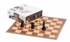 Подарочный шахматный стартовый набор DGT Grey Chess (доска, фигуры) (Голландия)