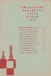 Omladinsko Prveta U Sahu 1961 / Чемпионат мира среди юношей 1961