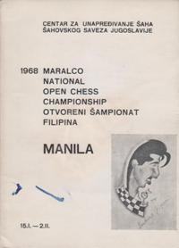 1968 Maralco National Open Chess Championship Otvoreni Sampionat Filipina Manila