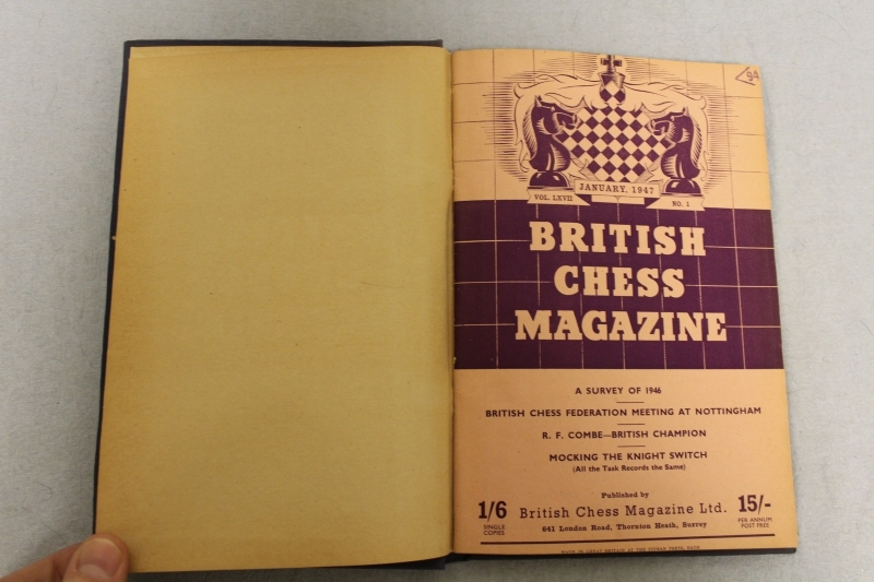 British Chess Mazazine.Британский шахматный журнал. Годовой комплект за 1947 год.